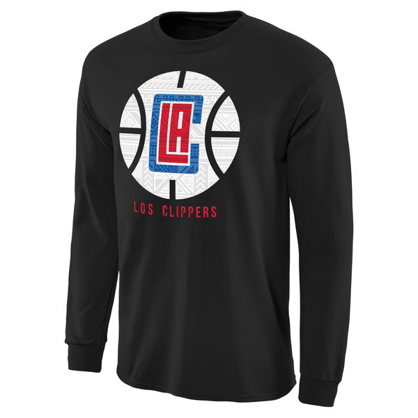 NBA Men Los Angeles Clippers Noches Enebea Long Sleeve TShirt Black->->Sports Accessory